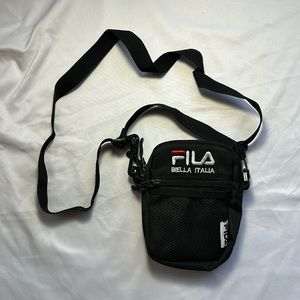 Black “FILA” crossbody bag